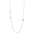 Silver 925 Rhodium Plated Bead Necklace - ECN00027RH | Silver Palace Inc.