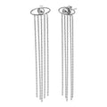 Silver 925 Rhodium Plated Crying Eyes Stud Earrings - SOE00018 | Silver Palace Inc.