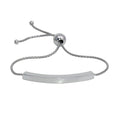 Silver 925 Rhodium Plated Lariat Bar Bracelet - DIB00071RH | Silver Palace Inc.
