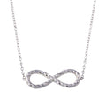 Silver 925 Rhodium Plated Rope Infinity Necklaces - STP01735 | Silver Palace Inc.
