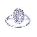 Rhodium Plated 925 Sterling Silver Saint Jude Diamond Cut Ring - GMR00335 | Silver Palace Inc.