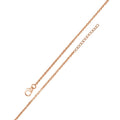 Silver 925 Rose Gold Plated Adjustable Extension Chain 1.2mm - S025RGP-CLAW | Silver Palace Inc.