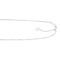 Silver 1.2mm Adjustable Round Box Chain
