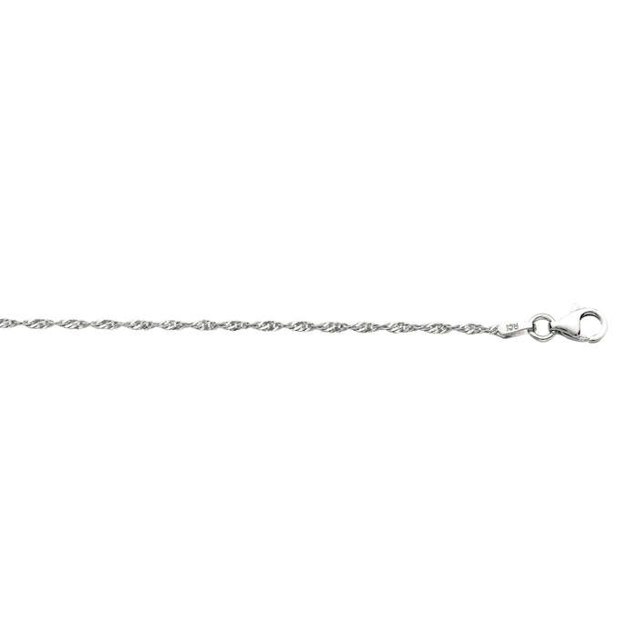 Silver 1.5mm Singapore Chain