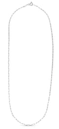 Silver 1.8mm Paperclip Chain