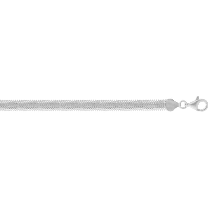 Silver 6.4mm Oval Snake Chain