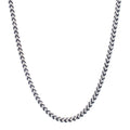 Silver Gun Metal Franco Bracelet