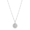 Silver Starfish Medallion Necklace