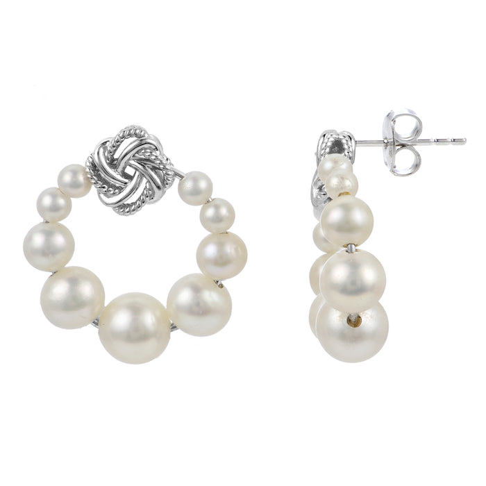 Sterling Silver Freshwater Pearl Earring