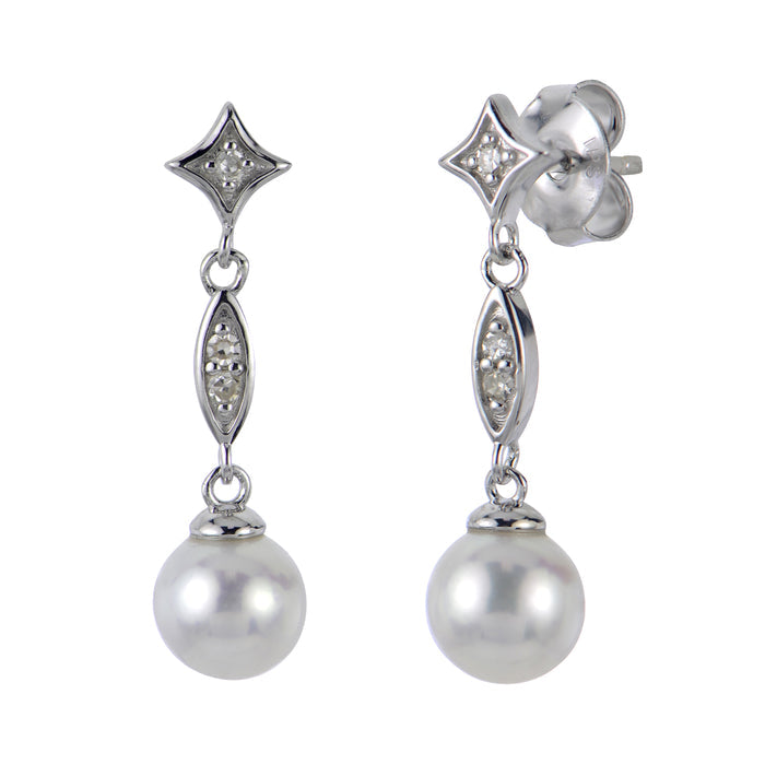 Sterling Silver Freshwater Pearl Earring