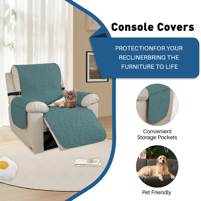 Waterproof 1 Seater Reclining Armchair Cover Non Slip