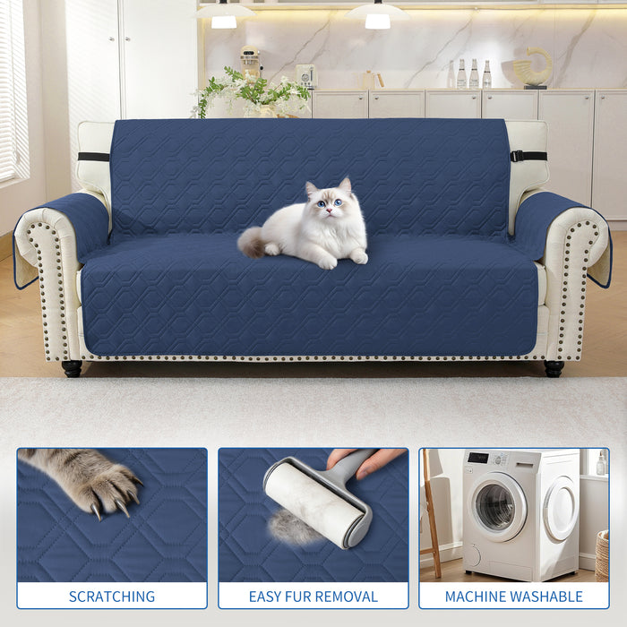 Waterproof Armchair Sofa Cover with Armrests Anti Slip Pockets