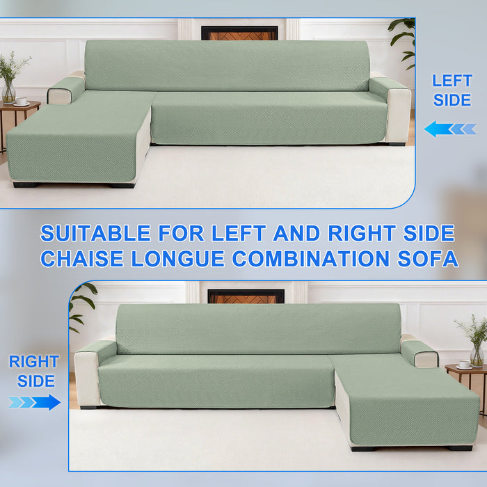 Waterproof Chaise Lounge Sofa Cover with Reversible Right or Left Design