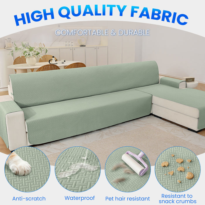 Waterproof Chaise Lounge Sofa Cover with Reversible Right or Left Design