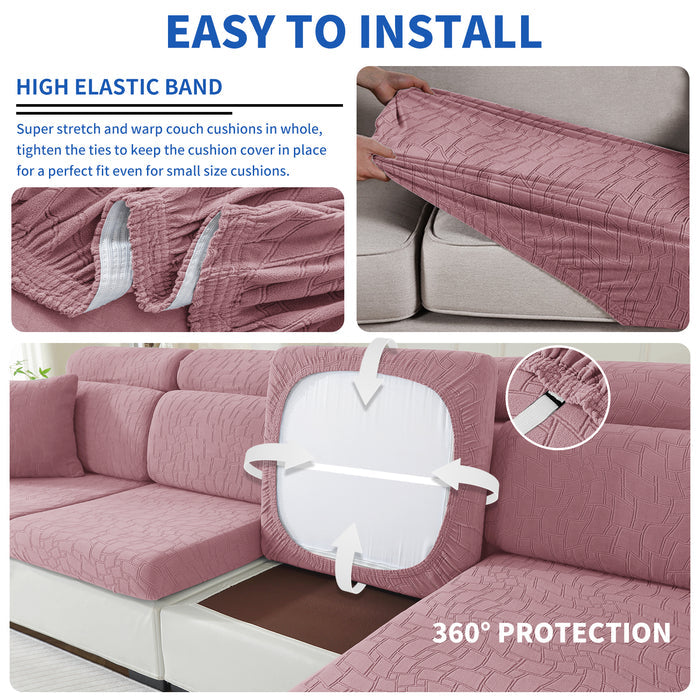 YSTYLE 1 Piece Stretch Sofa Seat Cover 1 Seater Geometric Anti Slip