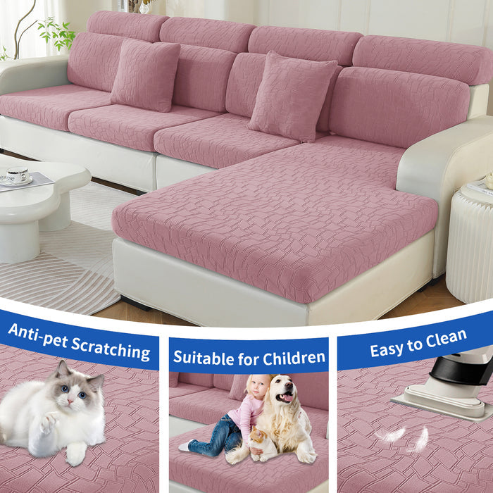 YSTYLE 1 Piece Stretch Sofa Seat Cover 1 Seater Geometric Anti Slip
