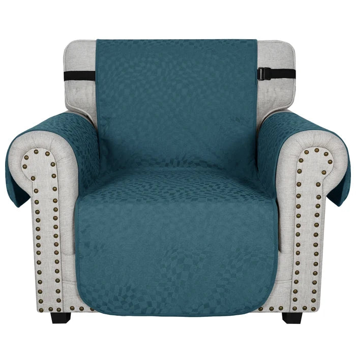 YSTYLE 1 Seater Sofa Cover with Side Pockets Anti Slip-YSTYLE
