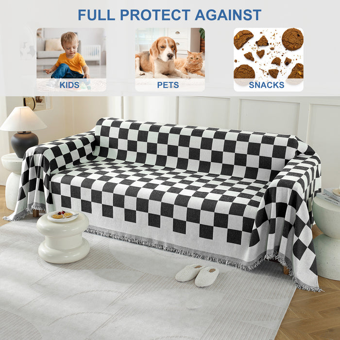 YSTYLE 1 Seater Sofa Throw Blanket 180x230cm Stain Resistant