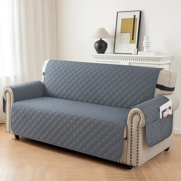 Ystyle 100% Waterproof 2 Seater Sofa Cover with Side Pockets-YSTYLE
