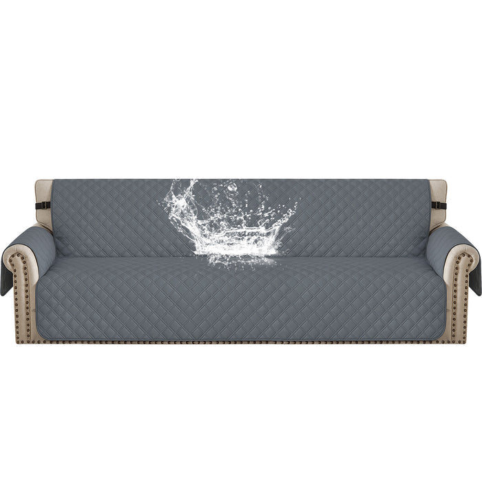 Ystyle 100% Waterproof 4 Seater Sofa Cover with Side Pockets-YSTYLE