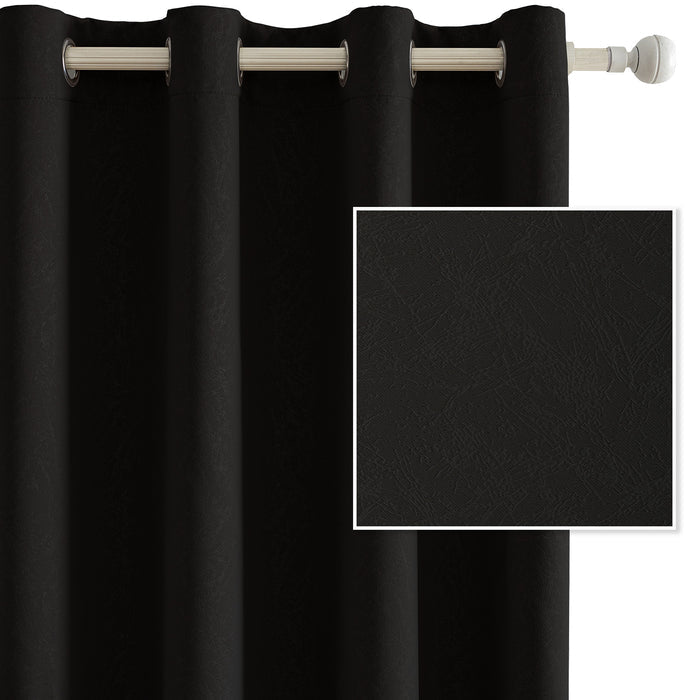 YSTYLE 2 Pieces Blackout Curtains Thermal Insulated Soundproof