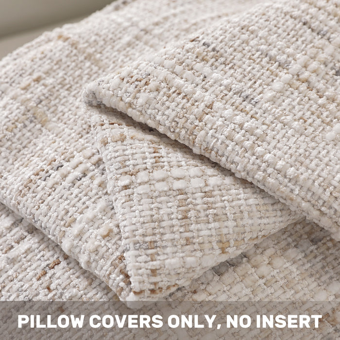 Ystyle 2 Pieces Chenille Cushion Covers 60x60cm Spray Dyed-YSTYLE