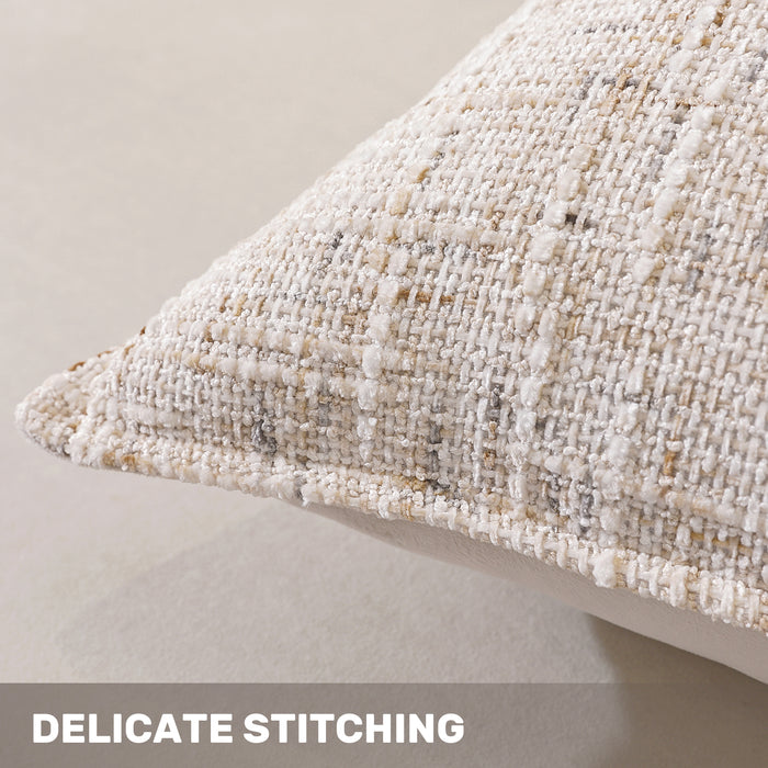 Ystyle 2 Pieces Chenille Cushion Covers 60x60cm Spray Dyed-YSTYLE