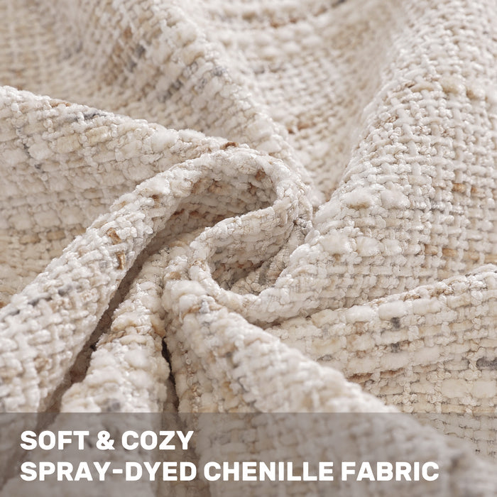 Ystyle 2 Pieces Chenille Cushion Covers 60x60cm Spray Dyed-YSTYLE