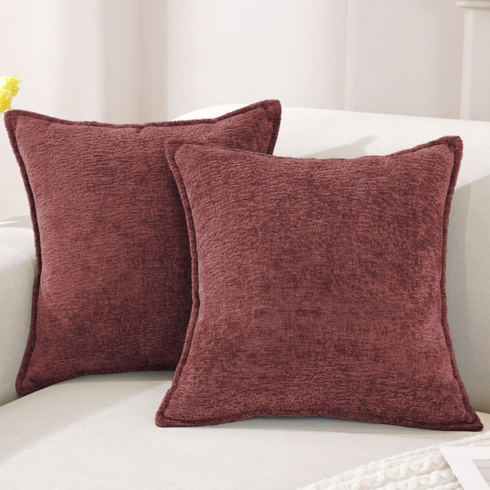 Burgundy / 60×60 CM - 2 Pieces