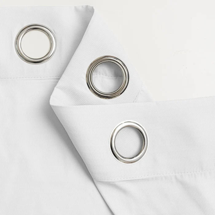 YSTYLE 2 Pieces Semi Sheer Voile Curtains Linen Look-YSTYLE