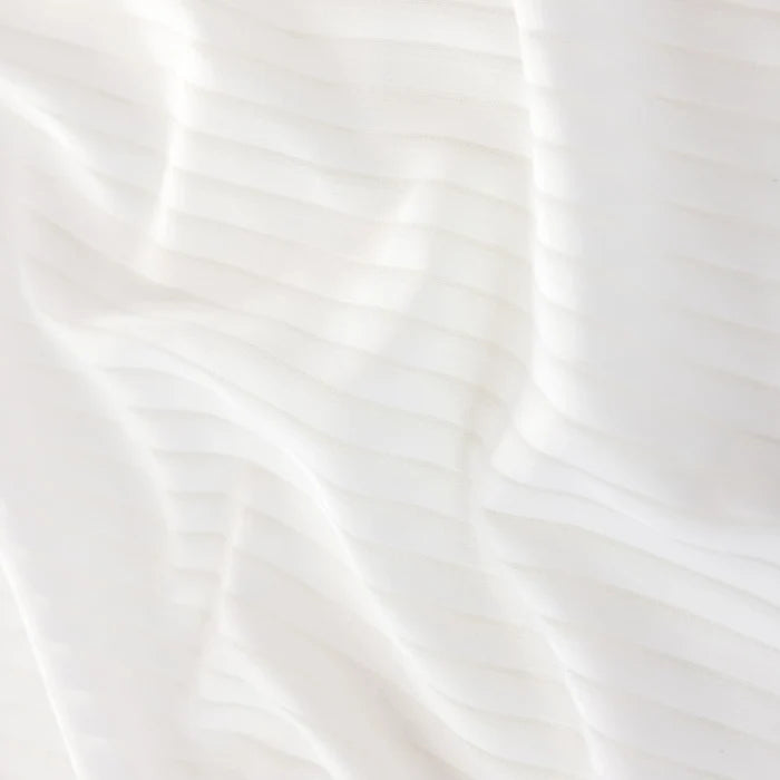 YSTYLE 2 Pieces Semi Sheer Voile Curtains Linen Look-YSTYLE