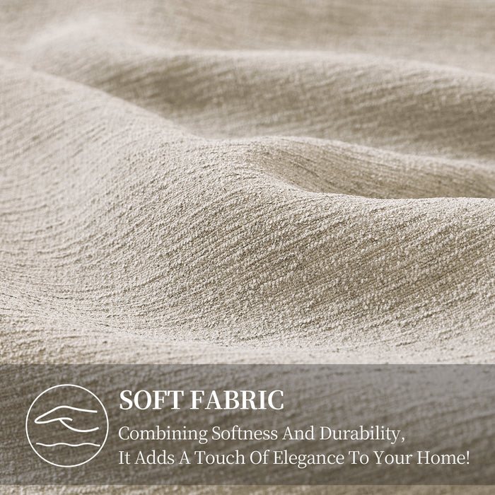 Ystyle 2 Pieces Faux Linen Cushion Covers 60x60cm Breathable-YSTYLE