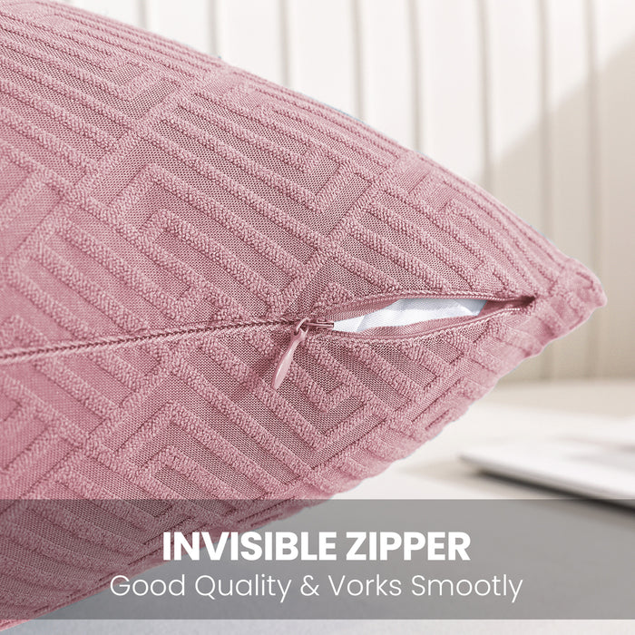 Ystyle 2 Pieces Sofa Cushion Covers 60x60 cm Geometric Pattern-YSTYLE