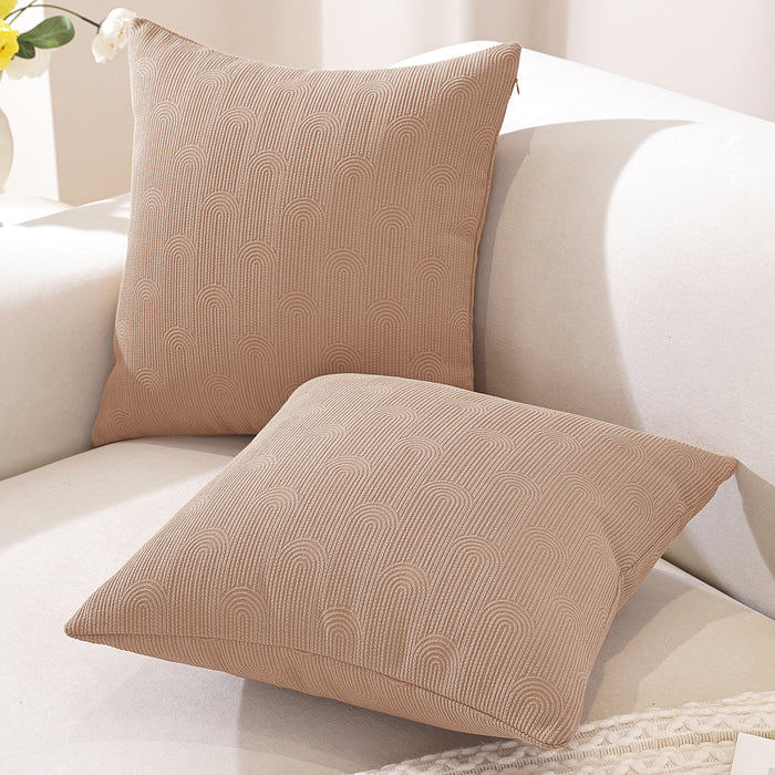 Ystyle 2 Pieces Sofa Cushion Covers 60x60cm Invisible Zipper-YSTYLE