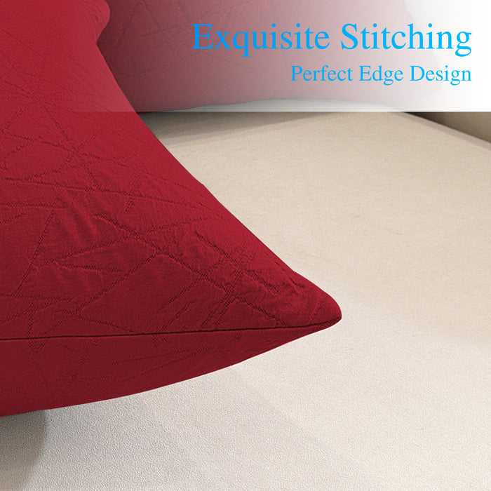 Ystyle 2 Pieces Sofa Cushion Covers 60x60cm Invisible Zipper-YSTYLE