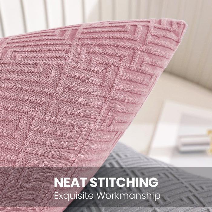 Ystyle 2 Pieces Sofa Cushion Covers 60x60 cm Geometric Pattern-YSTYLE