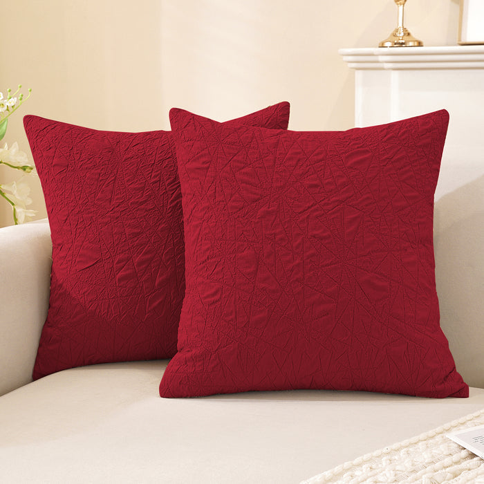 Ystyle 2 Pieces Sofa Cushion Covers 60x60cm Invisible Zipper-YSTYLE