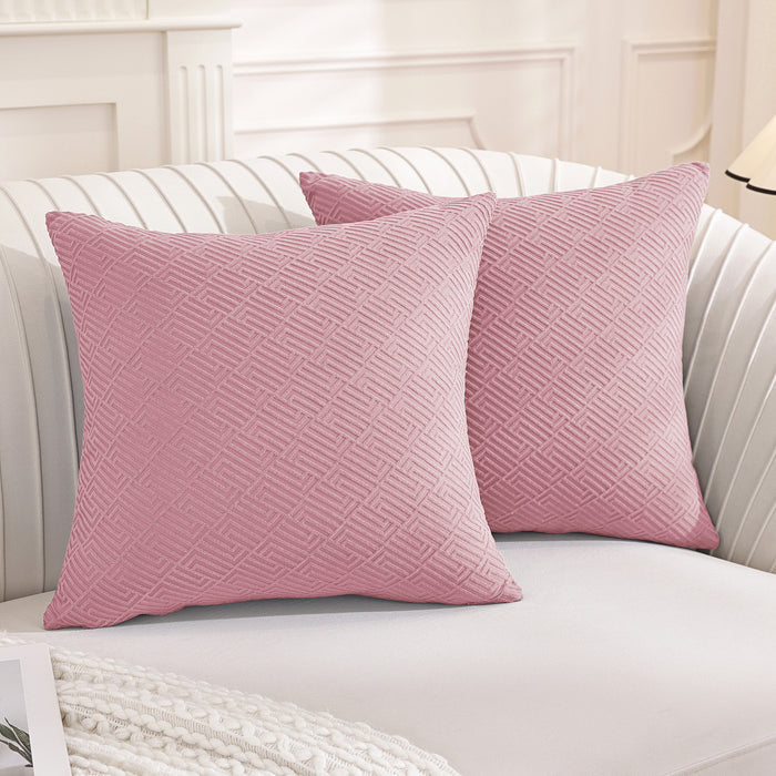 Ystyle 2 Pieces Sofa Cushion Covers 60x60 cm Geometric Pattern-YSTYLE