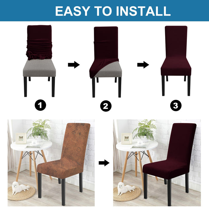 YSTYLE 2 Pieces Soft Stretch Chair Covers with Backrest Universal Fit