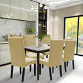 YSTYLE 6 Pieces Stretch Chair Covers With Backrest Soft Fabric-YSTYLE