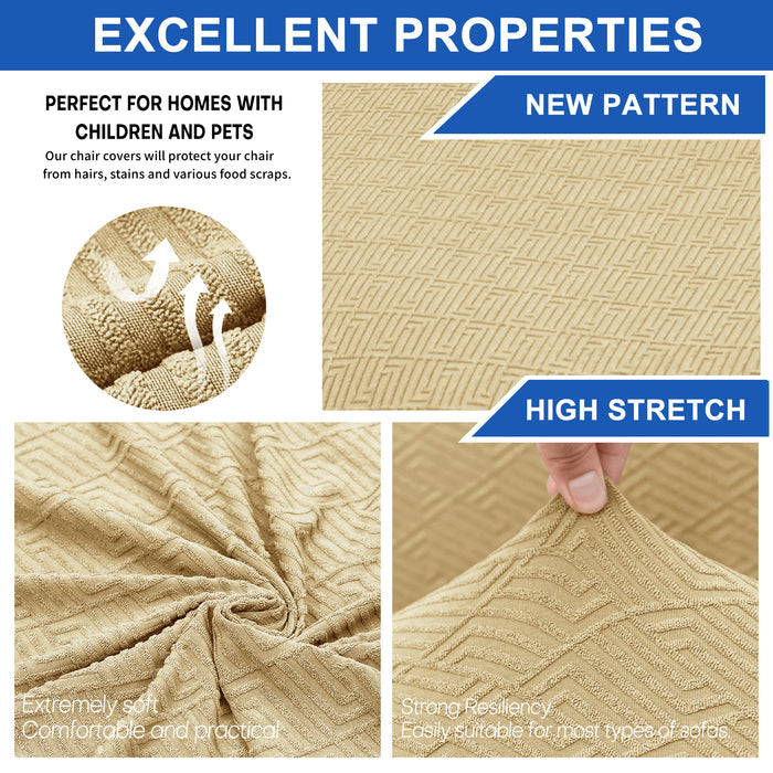 YSTYLE 2 Pieces Stretch Chair Covers With Backrest Soft Fabric