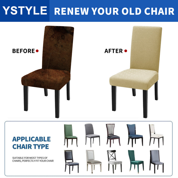 YSTYLE 2 Pieces Stretch Chair Covers With Backrest Soft Fabric