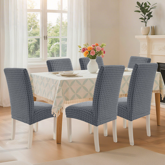 Ystyle 6 Pieces Stretch Chair Covers With Backrest Unique Pattern-YSTYLE