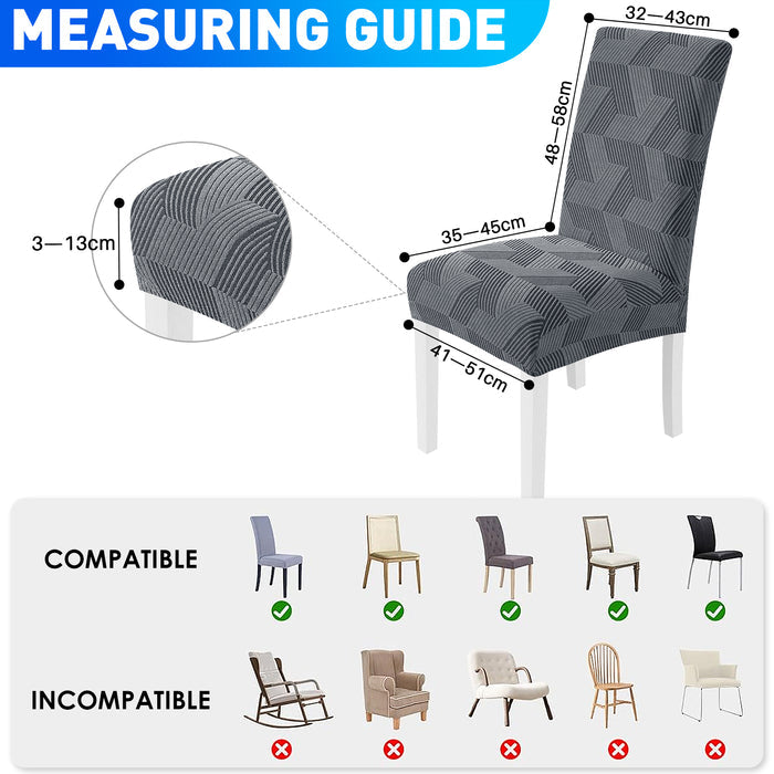 Ystyle 6 Pieces Stretch Chair Covers with Backrest Universal-YSTYLE