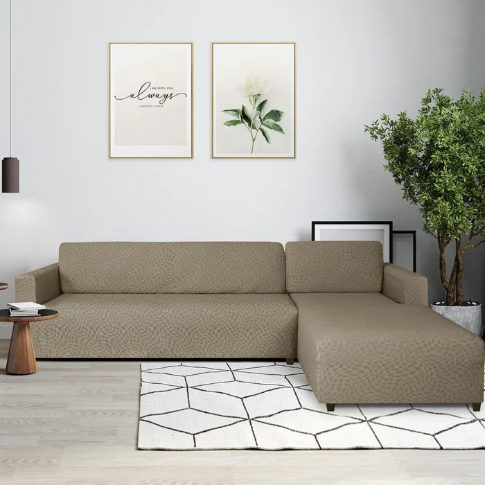 YSTYLE 2 Pieces Stretch Corner Sofa Cover 3+4 Seater L Shape-YSTYLE