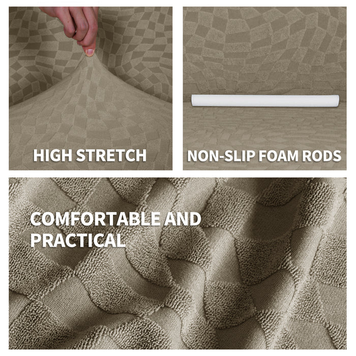 YSTYLE 2 Pieces Stretch Corner Sofa Cover 2+2 Seater L Shape
