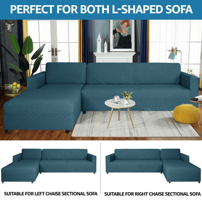 YSTYLE 2 Pieces Stretch Corner Sofa Cover 3+3 Seater L Shape