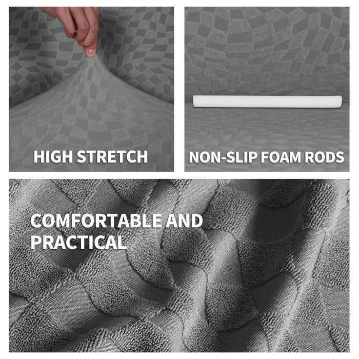YSTYLE 2 Pieces Stretch Corner Sofa Cover 3+4  Seater L Shape