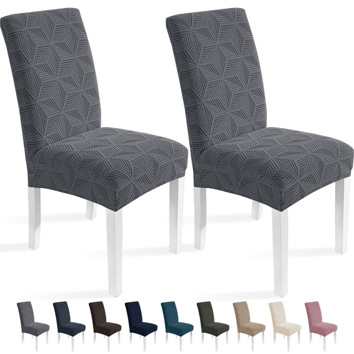 Ystyle 2 Pieces Stretch Dining Chair Covers Soft Fabric-YSTYLE