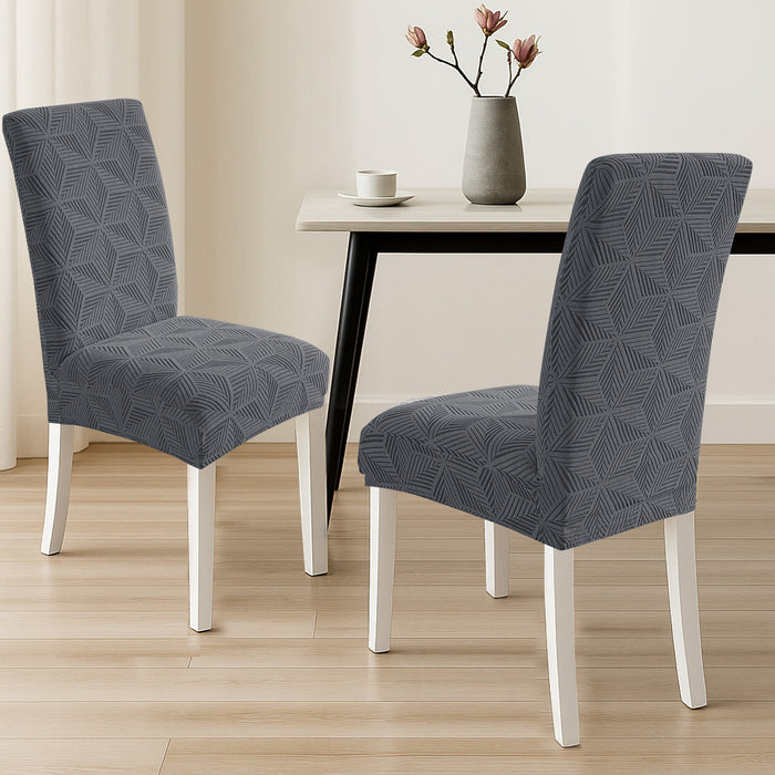 Ystyle 2 Pieces Stretch Dining Chair Covers Soft Fabric-YSTYLE